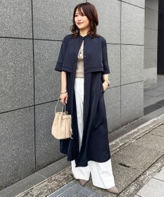 ICB L 【ASUMI・MANAMIコラボ 丈が選べる】ハシゴレースシャツワンピース