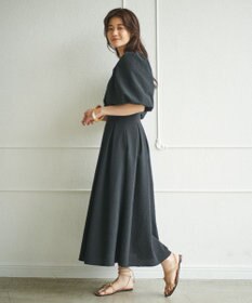 #Newans 【優木まおみさんコラボ】スクエアネックパフスリーブワンピース