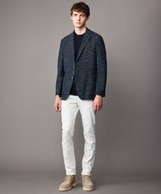 JOSEPH ABBOUD 【ジャケットインにもおすすめドレスTee/吸水速乾/上質感】ミラノリブダブルフェイス Tシャツ