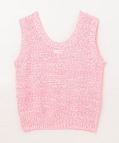 GRACE CONTINENTAL ネップツイードニットノースリーブ