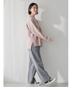 AMERICAN HOLIC Ｍｉｘヤーンモックネックケーブルニットプルオーバー