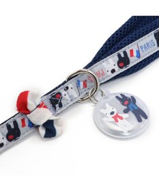 PET PARADISE リサとガスパール リボン付きリード 《パリ柄》 ４Ｓ~３Ｓ 小型犬
