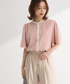 Green Parks ・ＥＬＥＮＣＡＲＥ　ＤＵＥ　バイカラーブラウス