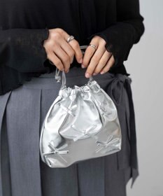 WEGO 巾着付きクリアショルダー