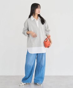 Green Parks ウエストタックコクーンデニムパンツ