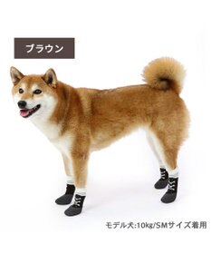 PET PARADISE 犬 靴 靴下 フィットシューズ 【SM】 グリーン ブラウン