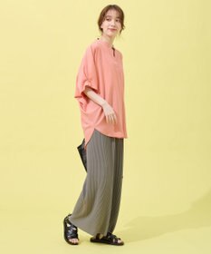 ANY 【洗濯機可】プリーツジャージパンツ