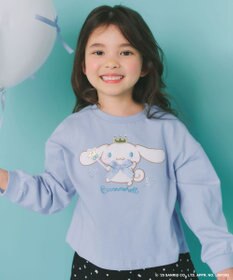 ANY KIDS 【シナモロール×ANY KIDS】アップリケ 長袖Tシャツ