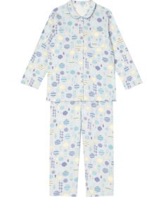 Wing パジャマ 長袖 長ズボン 綿100％ スムース素材 すっきりとしたシルエット 伸縮性のある生地 シャツタイプ レディース EP5061 ウイング／ワコール