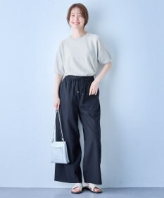 ANY 【洗濯機可/UVケア】ラメニットドルマンプルオーバー