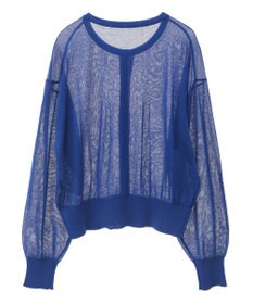 earth music&ecology 【予約】接触冷感シアークルーニットカーディガン