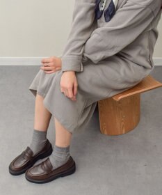 INTER-CHAUSSURES 【FABIO RUSCONI】ラウンドトウ厚底ローファー