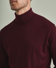 GOTAIRIKU 【家庭洗濯可能】イタリア糸 ハイゲージ タートルニット