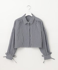 Feroux 【ONWARD CROSSET MAG掲載・2WAY】リボンクロップド シャツ