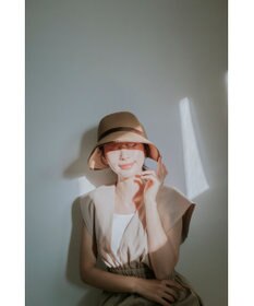 MOONBAT 【遮光98%以上/UPF50＋/UVカット】洗えるペーパーブレードリボンハット 手洗いOK/サイズ調整可能/抗菌防臭加工