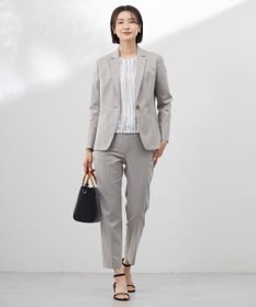 J.PRESS LADIES 【洗える】ランダムストライプ シアー プルオーバー カットソー