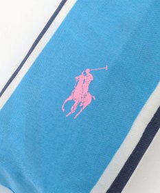 MOONBAT POLO RALPH LAUREN (ポロ ラルフローレン)折りたたみ傘 ワンポイント ストライプ 75デニール 日本製