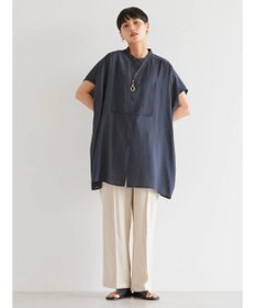 AMERICAN HOLIC ブザムフレンチスリーブバックオープンチュニック