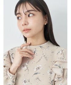 earth music&ecology フリルスリーブブラウス