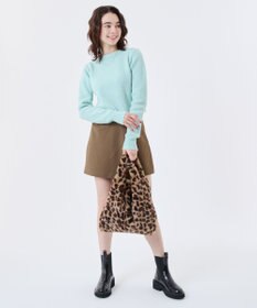 LeSportsac FUR SHOULDER TOTE/レオパードフラッフィーファー