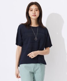 J.PRESS LADIES 【洗える】LACY ニットプルオーバー