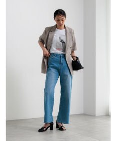 Te chichi マリリンモンローモノクロフォトTシャツ