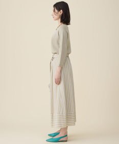 自由区 L ビスコースナイロンドビーストライプ スカート