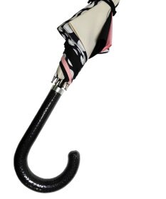 +RING レディース向け プラスリング 長傘 60cm BLK/PNK T1348