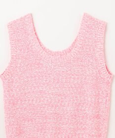 GRACE CONTINENTAL ネップツイードニットノースリーブ