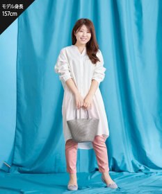 Tiaclasse 【洗える】リネンミックススキッパーシャツワンピース