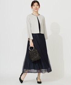 ANY SIS 【洗える】ストライプレーシー ドレス