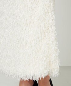 NAVE 【Nave・洗える】フェザーフリンジ スカート