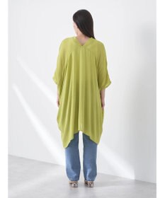 earth music&ecology レーヨンビッグシャツチュニック