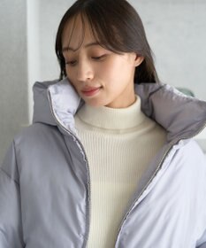 earth music&ecology 2wayパファー ショートブルゾン