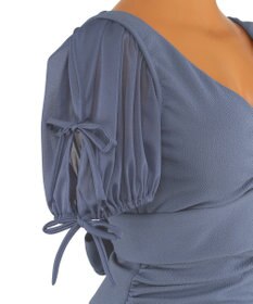 San-ai Resort（三愛水着楽園） 【San-ai Resort×PEACH JOHNコラボ】【ナイスバディ水着】パフスリーブワイヤービキニ　9M・11L　【San-ai Resort（サンアイリゾート）】