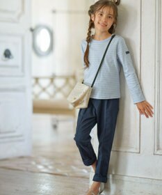 組曲 KIDS 【110-140㎝】長袖ボーダー Tシャツ