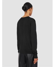 JOSEPH 【洗える】スーパーファインコットンシルク　Vネックニット