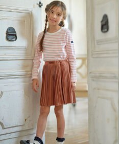 組曲 KIDS 【110-140㎝】長袖ボーダー Tシャツ