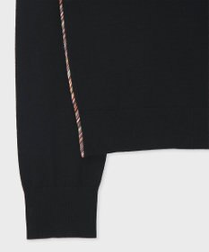 Paul Smith ドレープウール ストライプ タートルネック ニット