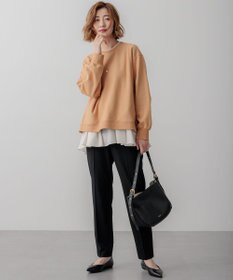 23区 【Oggi2月号掲載/洗える】ウォームストレッチ テーパード パンツ