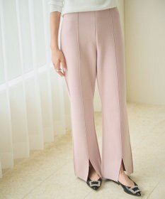 #Newans 【洗える】セミフレアニットパンツ