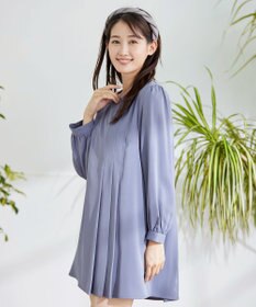 Tiaclasse 【洗える・スマート裏起毛】アシメタックチュニックブラウス