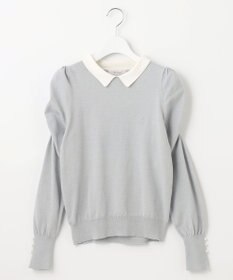 Feroux 配色襟パワショル ニット