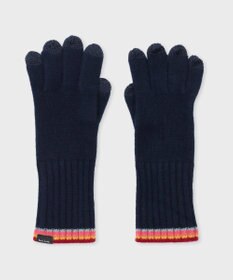 Paul Smith ストライプ リブニット グローブ