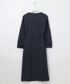 J.PRESS LADIES L 【洗える】T/Rウォッシャブルギャバ パール釦 ワンピース