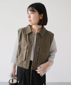 Green Parks 袖チュールドッキングラメプルオーバー