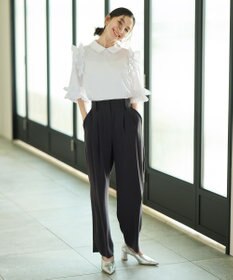 #Newans ロマンティックフリルディテールシャツ