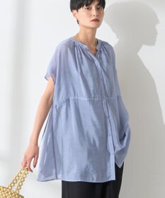 AMERICAN HOLIC ウエストドロストフレンチスリーブブラウス