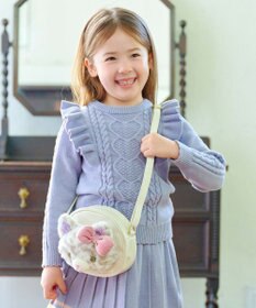 ANY KIDS ふわふわネコポシェット