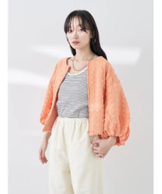 earth music&ecology シャーリングタックスリーブブルゾン